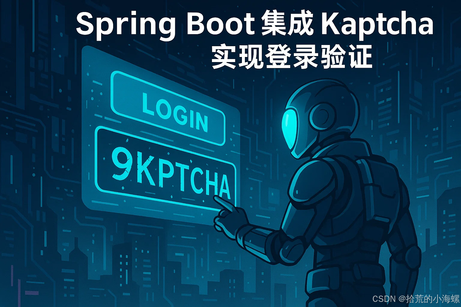 JAVA：Spring Boot 集成 Kaptcha 实现登录验证